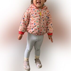 [used] Boden Printed Reversible Coat 12-18M